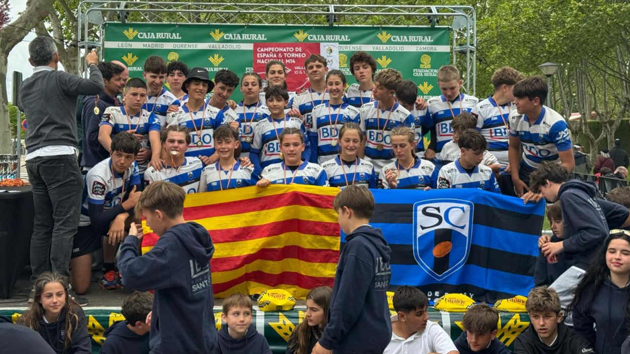 L'equip sub 14 del Rugby Sant Cugat, campi d'Espanya / Foto: Cedida