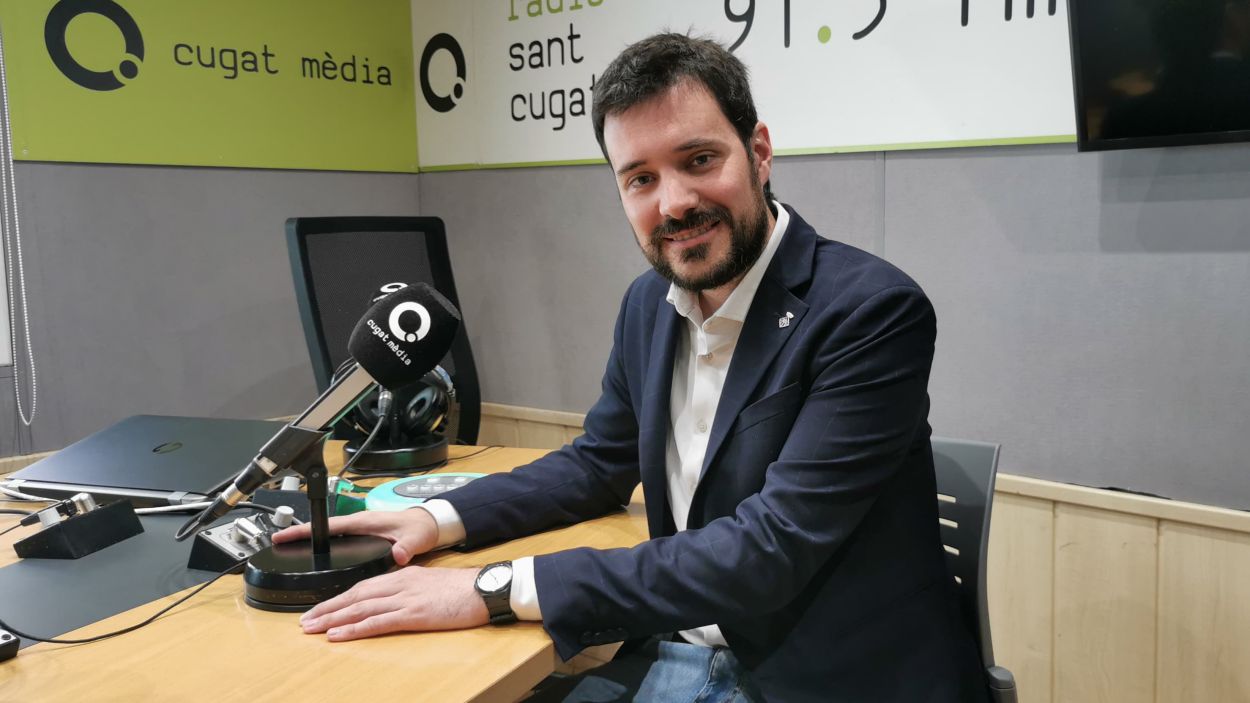 El tinent d'alcaldia de Seguretat, Bernat Picornell, a Rdio Sant Cugat / Foto: Cugat Mdia