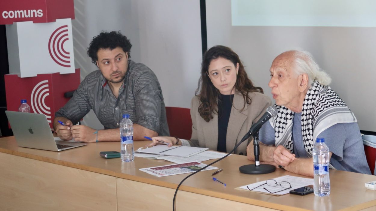 D'esquerra a dreta, Mohammed Hamarsha, Lucia Recolons i Brian Anglo / Foto: