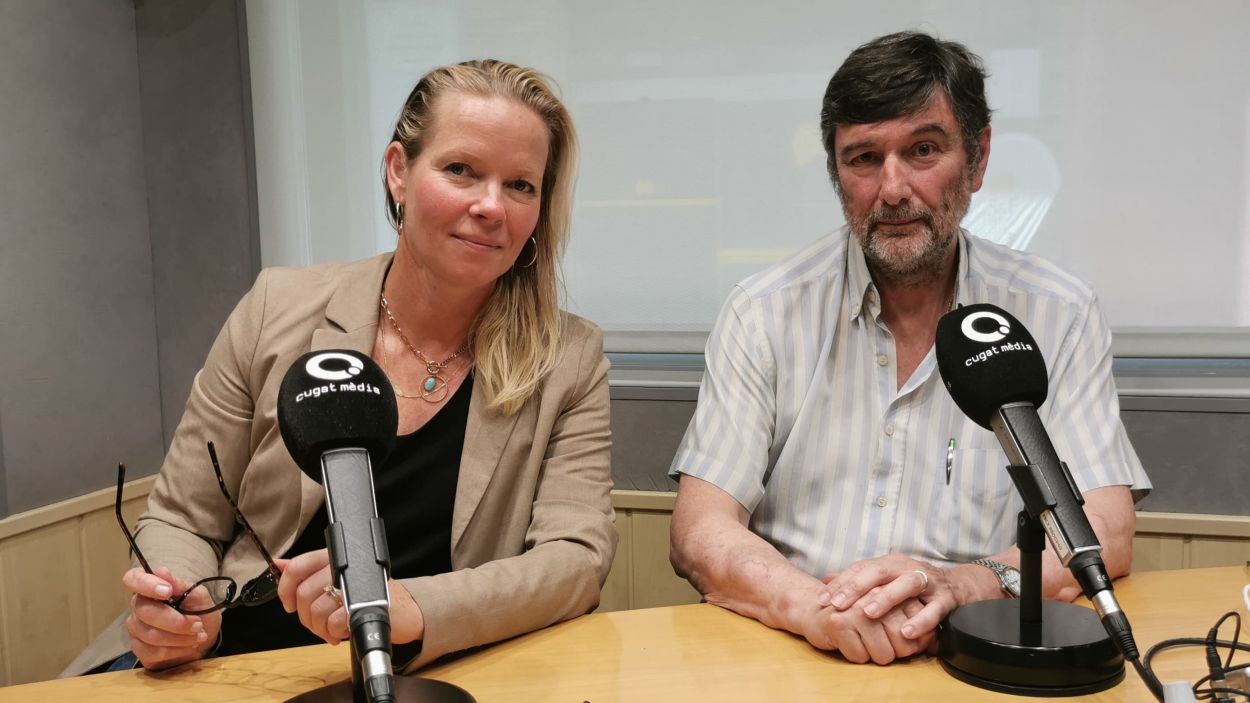 Julia Ofner i Andreu Trav, membres de la junta de Wise People / Foto: Cugat Mdia