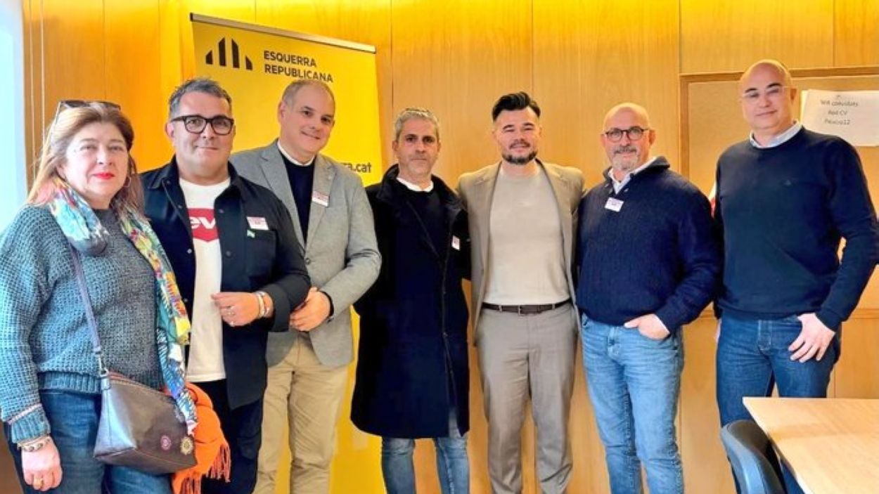 El president de l'EMD, Juanjo Corts, durant la seva trobada amb ERC al Congrs / Foto: ERC