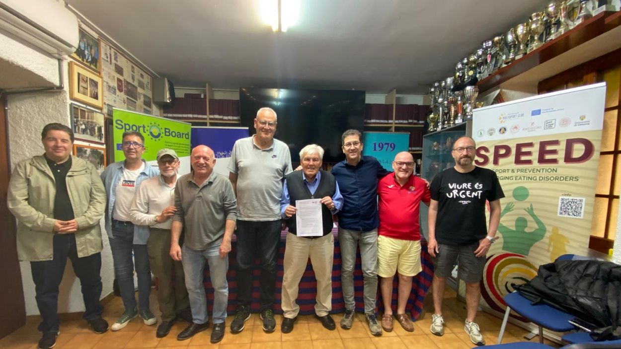 Presentaci de l'acord entre la Penya Blaugrana i SantCugatCreix / Foto: Penya Blaugrana Sant Cugat