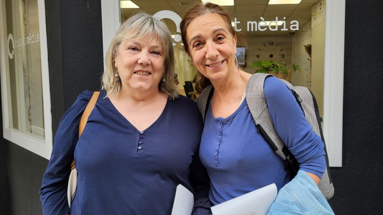 Carme Terradellas, professora de piano i Clara del Ruste, professora d'educaci del cos de l'Escola-Conservatori Sant Cugat / Foto: Cugat Mdia