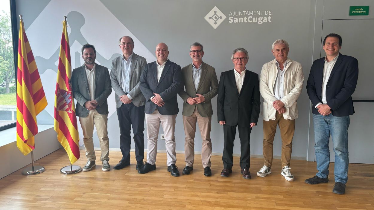 Reuni de treball entre representants de l'Ajuntament i del Govern catal / Foto: Ajuntament de Sant Cugat