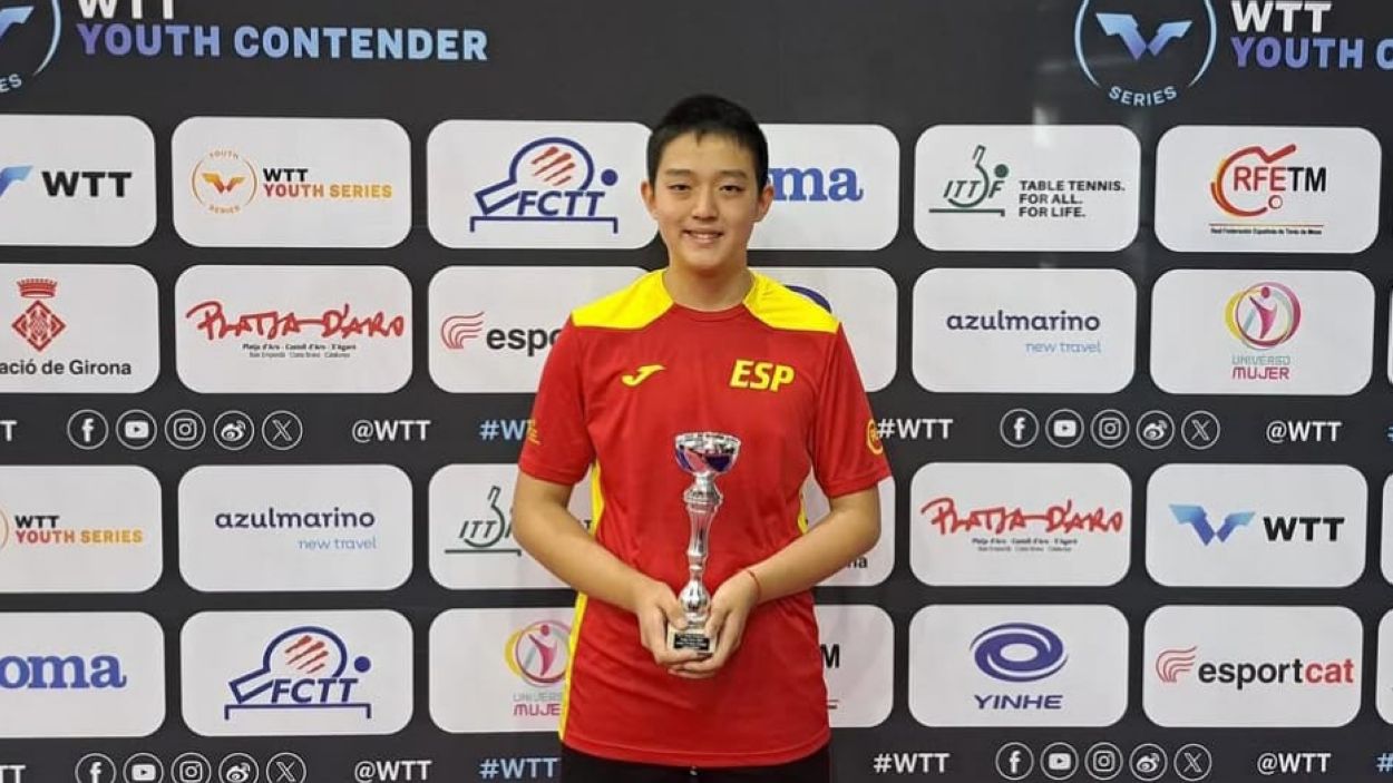 Tianxiang Zou, bronze a l'Europeu sub 15 de tennis taula / Foto: RFETM