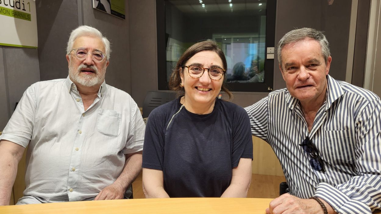 Jordi Casas, Eva Tataret i Ferran de Juan a l'estudi Ramon Barnils de Rdio Sant Cugat