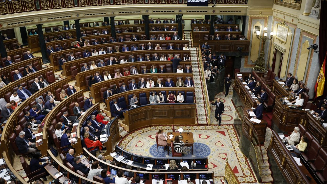 El ple del Congrs dels Diputats aquest dimecres durant l'aprovaci de la Llei d'Aministia / Foto: Congrs dels Diputats (ACN)