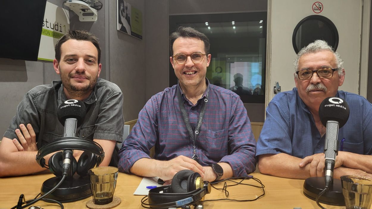 D'esquerra a dreta: Jordi Pascual, Ferran Garcia i Juan Merino