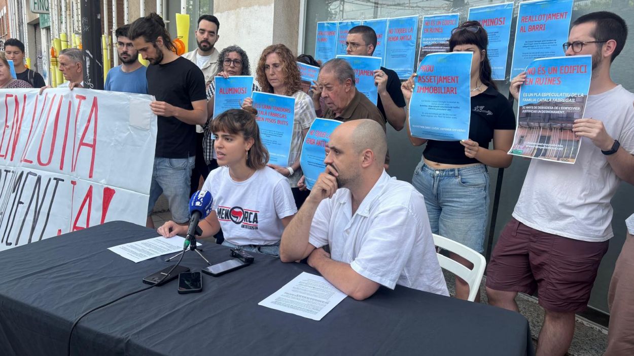 Elena Llansó i Dídac Andrés durant la roda de premsa Elena Llansó i Dídac Andrés durant la roda de premsa