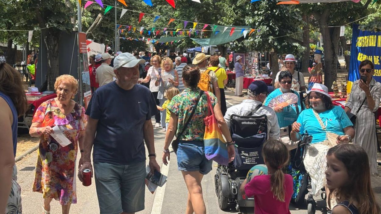 Imatge dels Jardins de Sant Francesc durant la jornada Fem Barri / Foto: Cugat Mdia