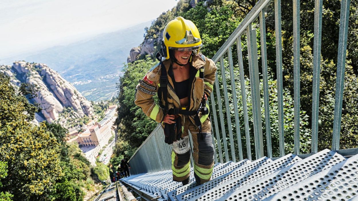 Mireia Quirs a la cursa de la Vertical de Montserrat / Foto: Cedida