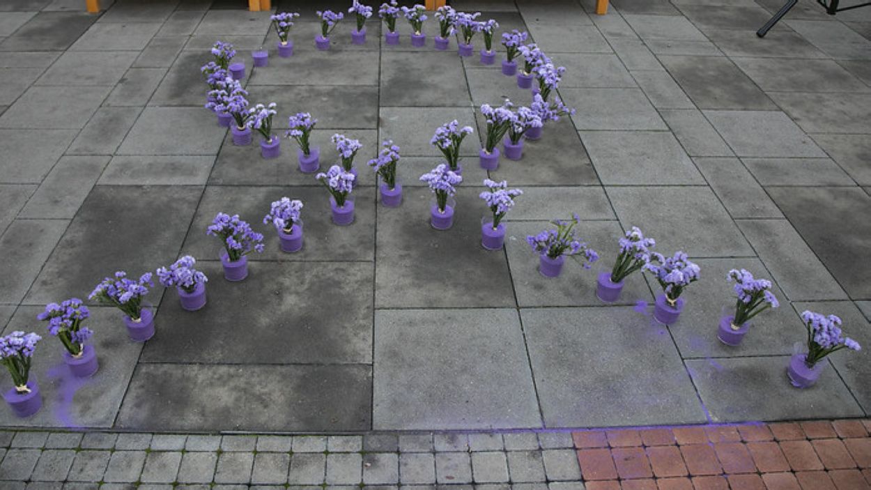 Concentració de rebuig de les violències masclistes del 25N del 2020 a Sant Cugat / Foto: Localpres