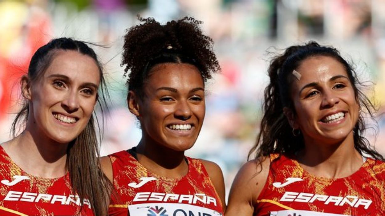 La selecció espanyola femenina de relleus no podrà tornar a repetir final mundialista / Foto: RFEA