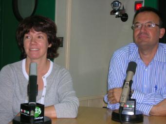 Lita Muoz i Vicente Calvo durant l'entrevista a Rdio Sant Cugat