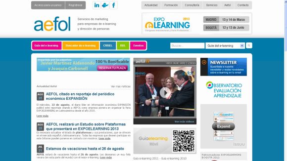 La demanda d''e-learning' a Aefol ha crescut un 500% en 12 anys / Font: Aefol.com
