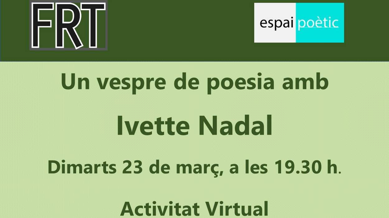 ONLINE - Espai Potic: Un vespre de poesia amb Ivette Nadal