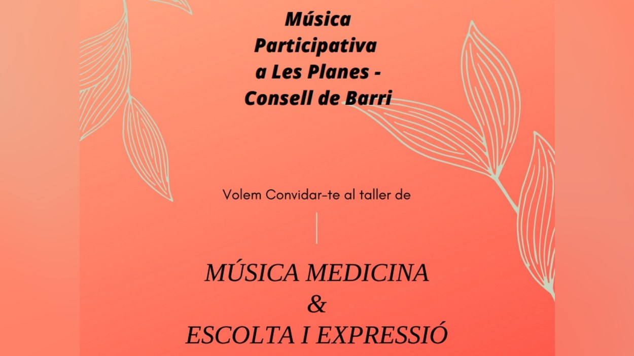 Taller: 'Música Medicina: Escolta i expressió'