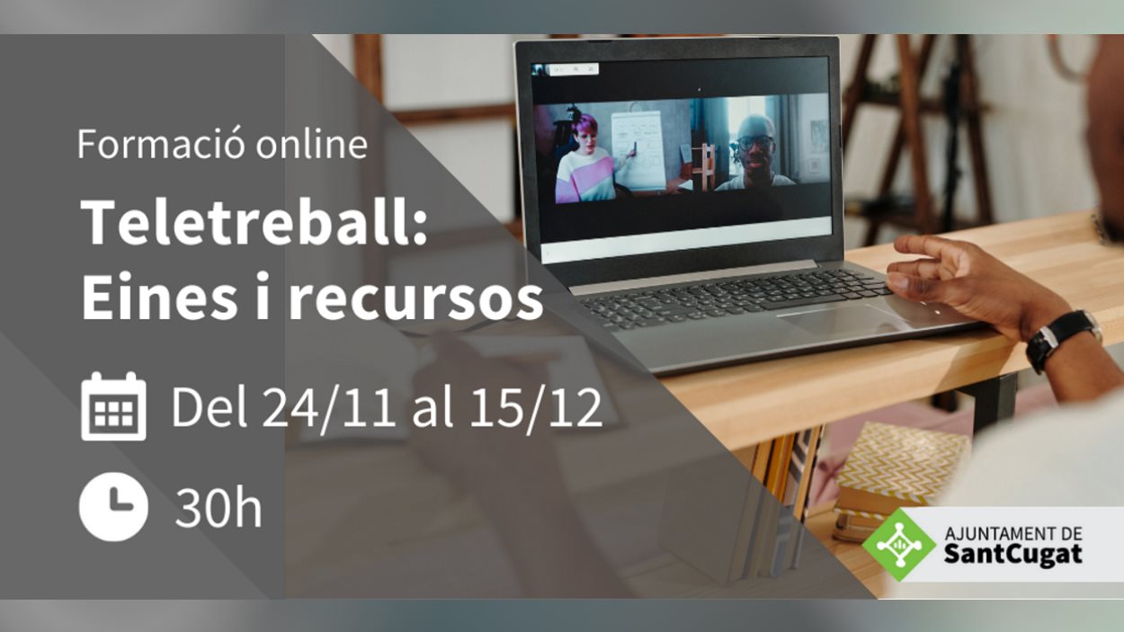 [Online] Formació de recerca de feina: 'Teletreball: Eines i recursos'
