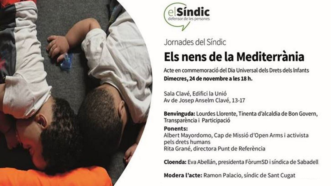 [Presencial i online] Jornades del Síndic: 'Els nens de la Mediterrània'