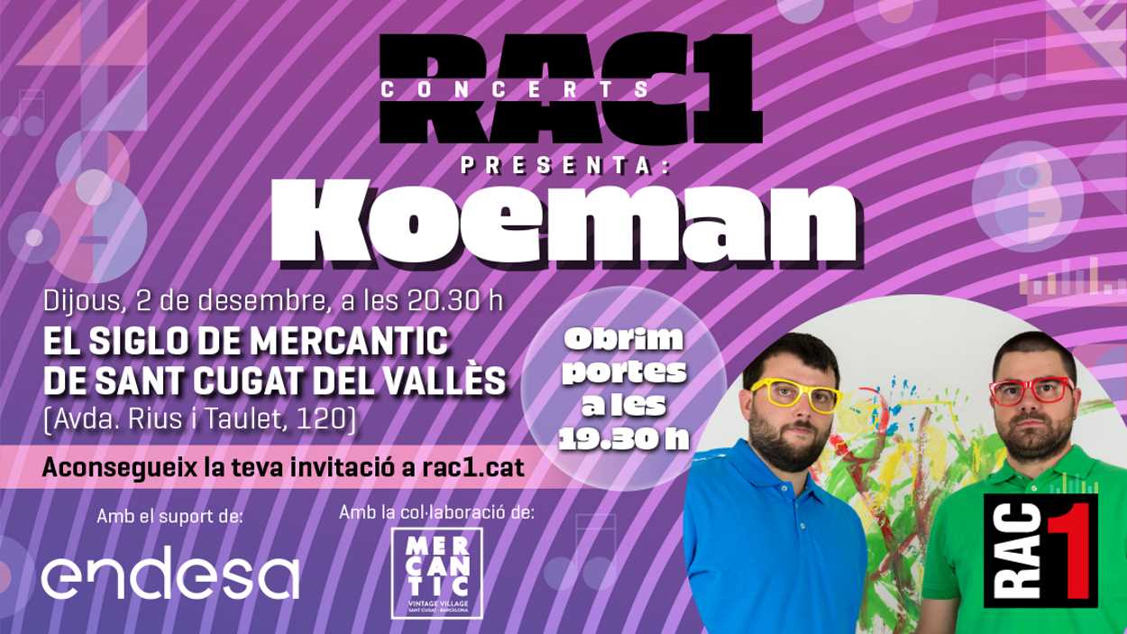 Concert RAC1: Koeman