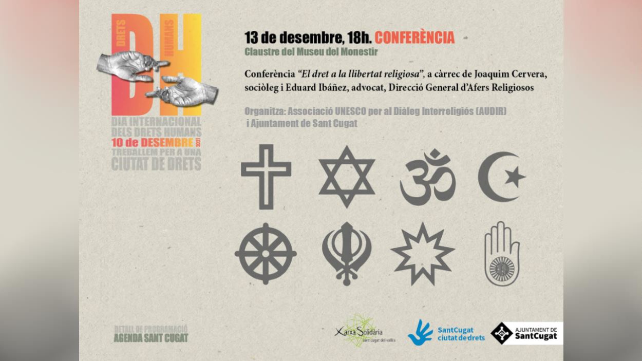 Conferència: 'El dret a la llibertat religiosa'