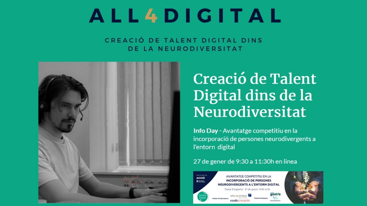 [Online] Presentació del projecte 'Creació de talent digital dins de la neurodiversitat'