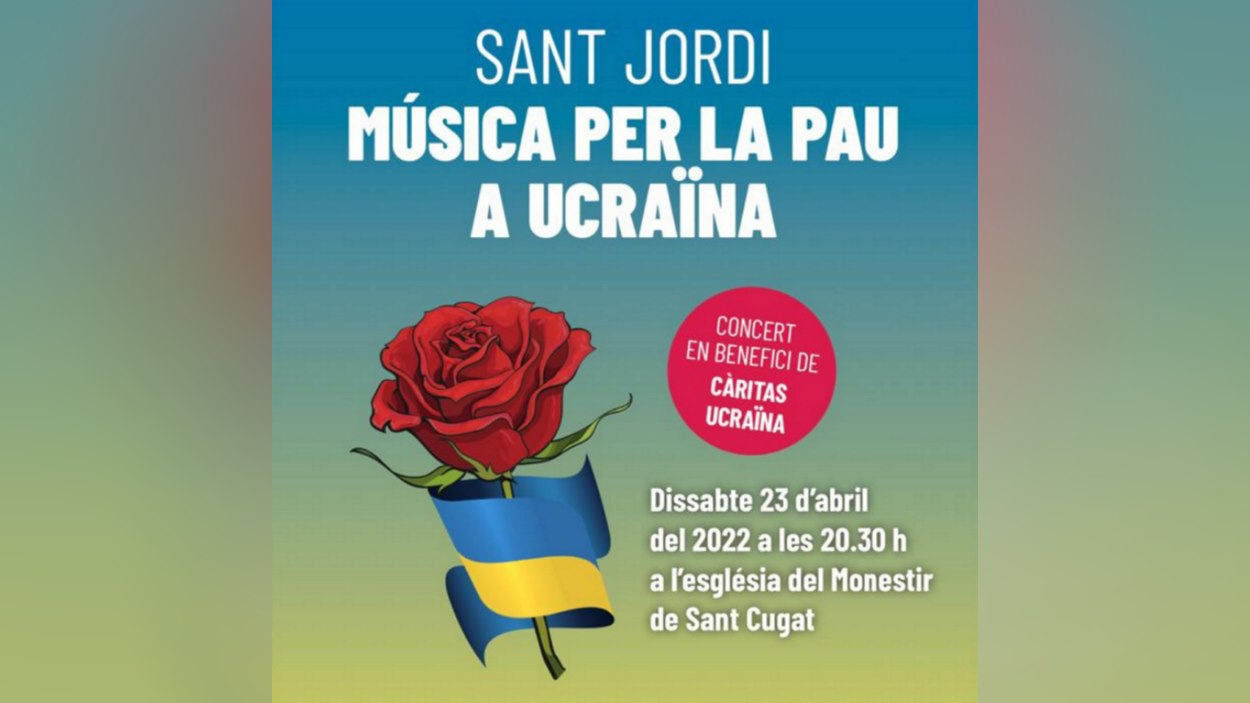 Concert de Sant Jordi: 'Música per la pau a Ucraïna'