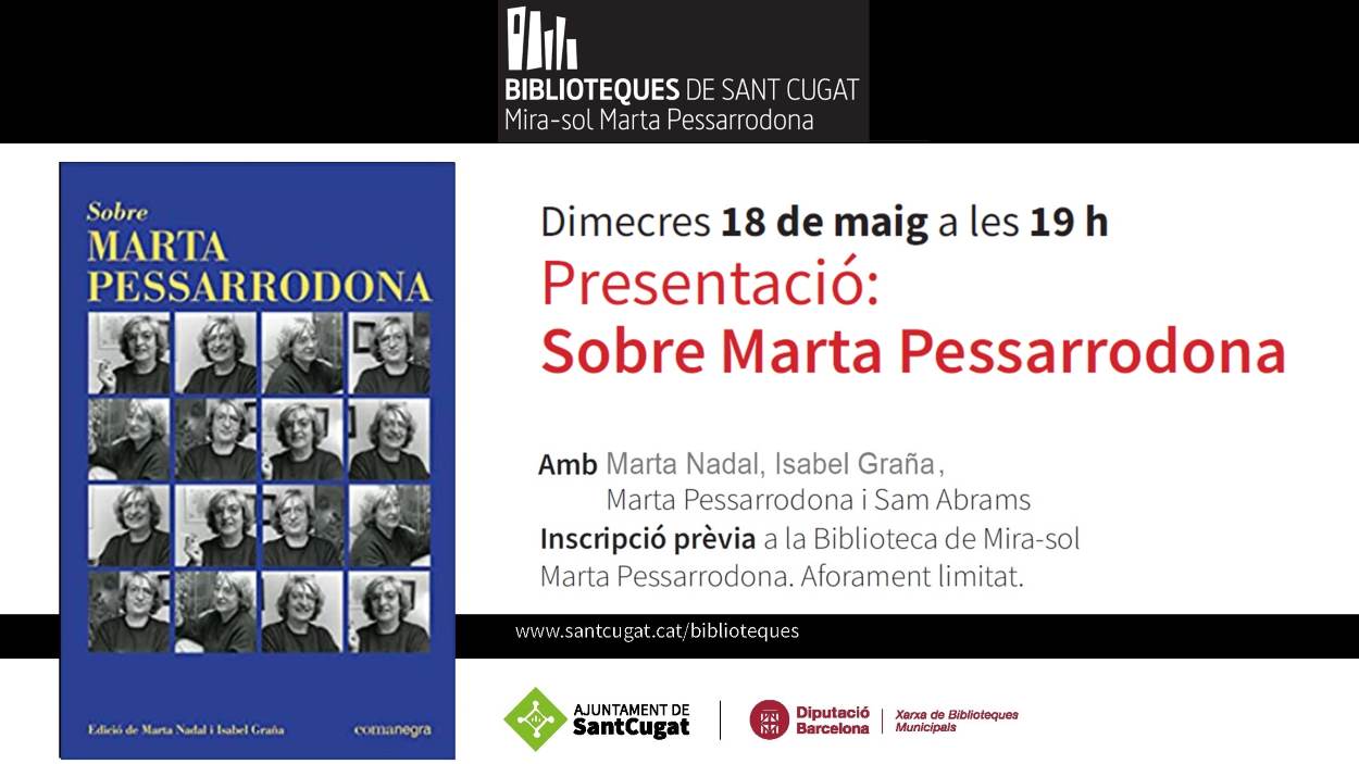 Presentació de llibre: 'Sobre Marta Pessarrodona'
