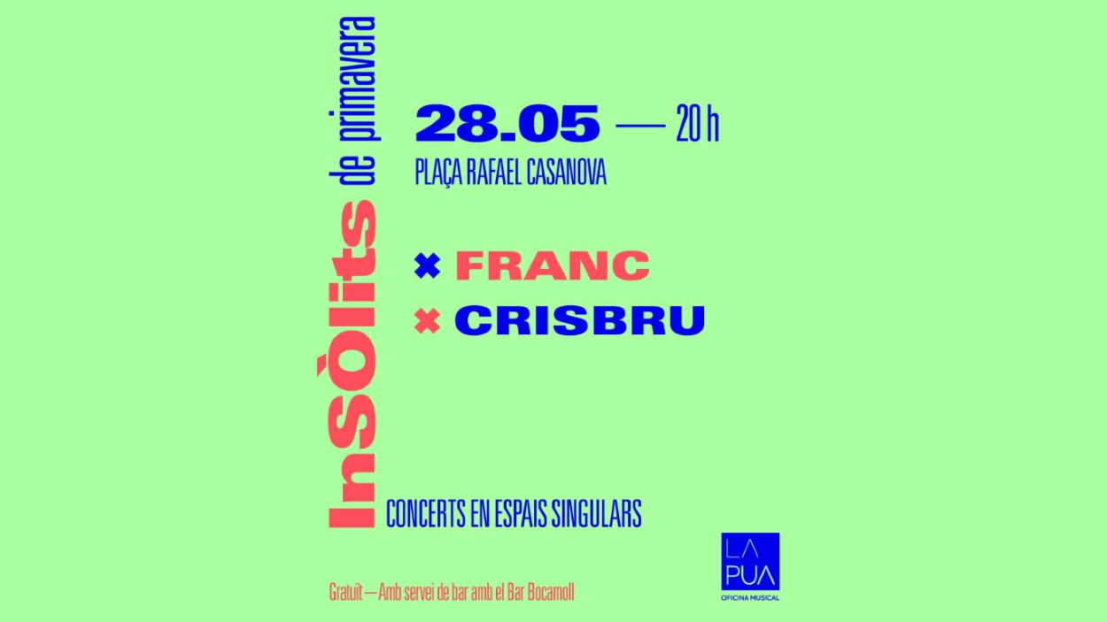 Insòlits de primavera: Concerts en espais singulars: Franc + Crisbru