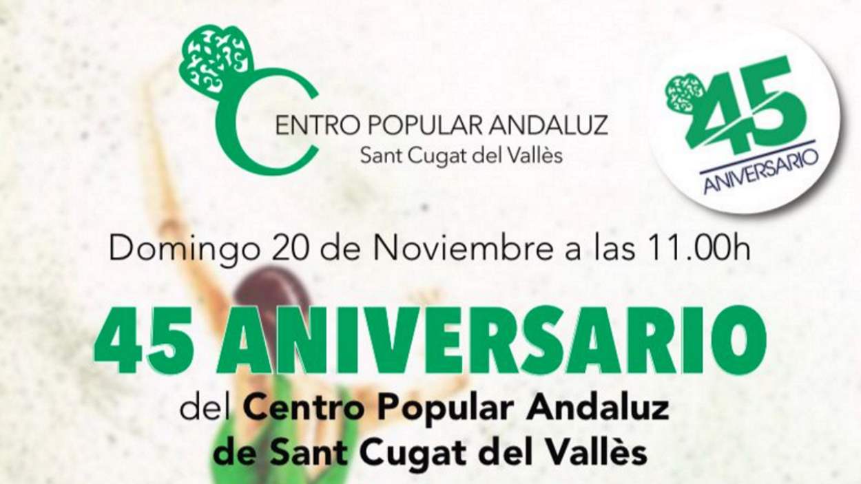 Celebració del 45è aniversari del Centro Popular Andaluz: Missa