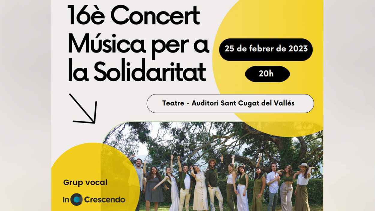 16è Concert benèfic 'Música per a la solidaritat' del Rotary Club Sant Cugat amb In Crescendo