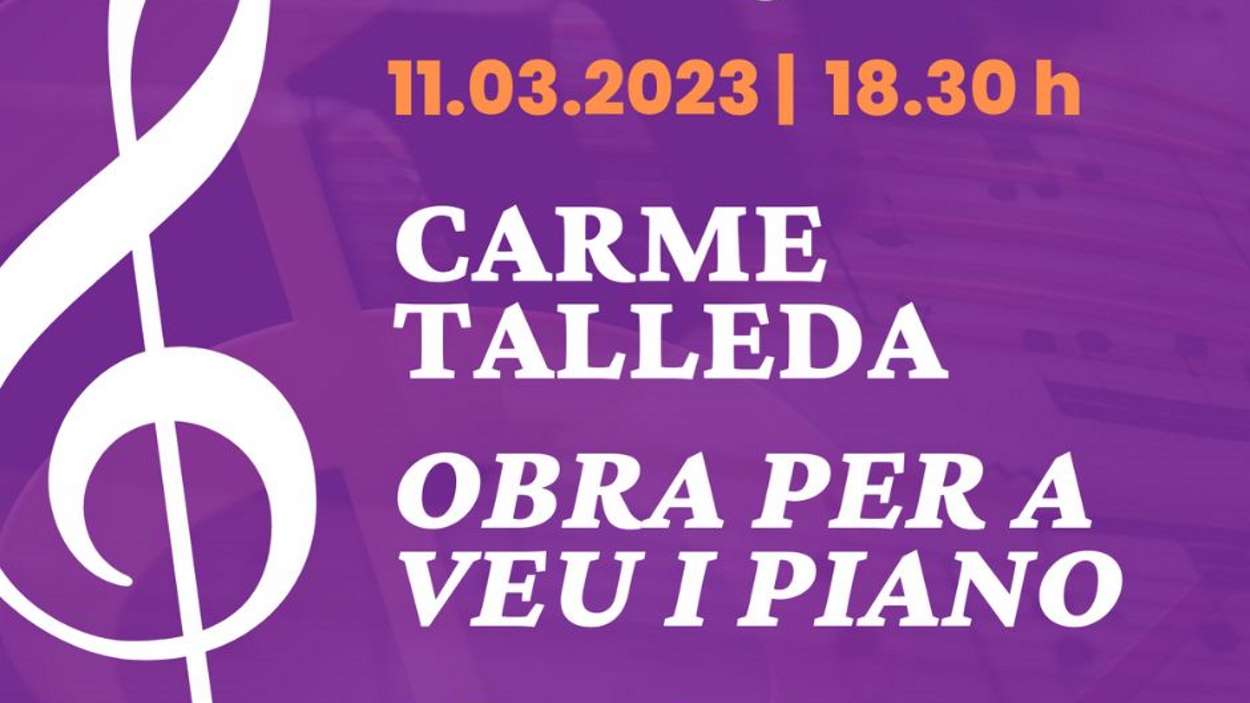Recital de Carme Talleda, obra per a veu i piano