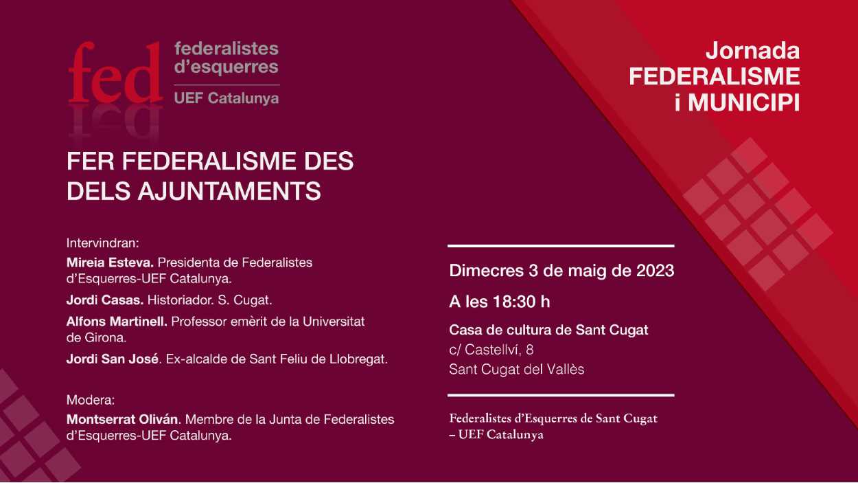 Jornada: 'Federalisme i municipi'