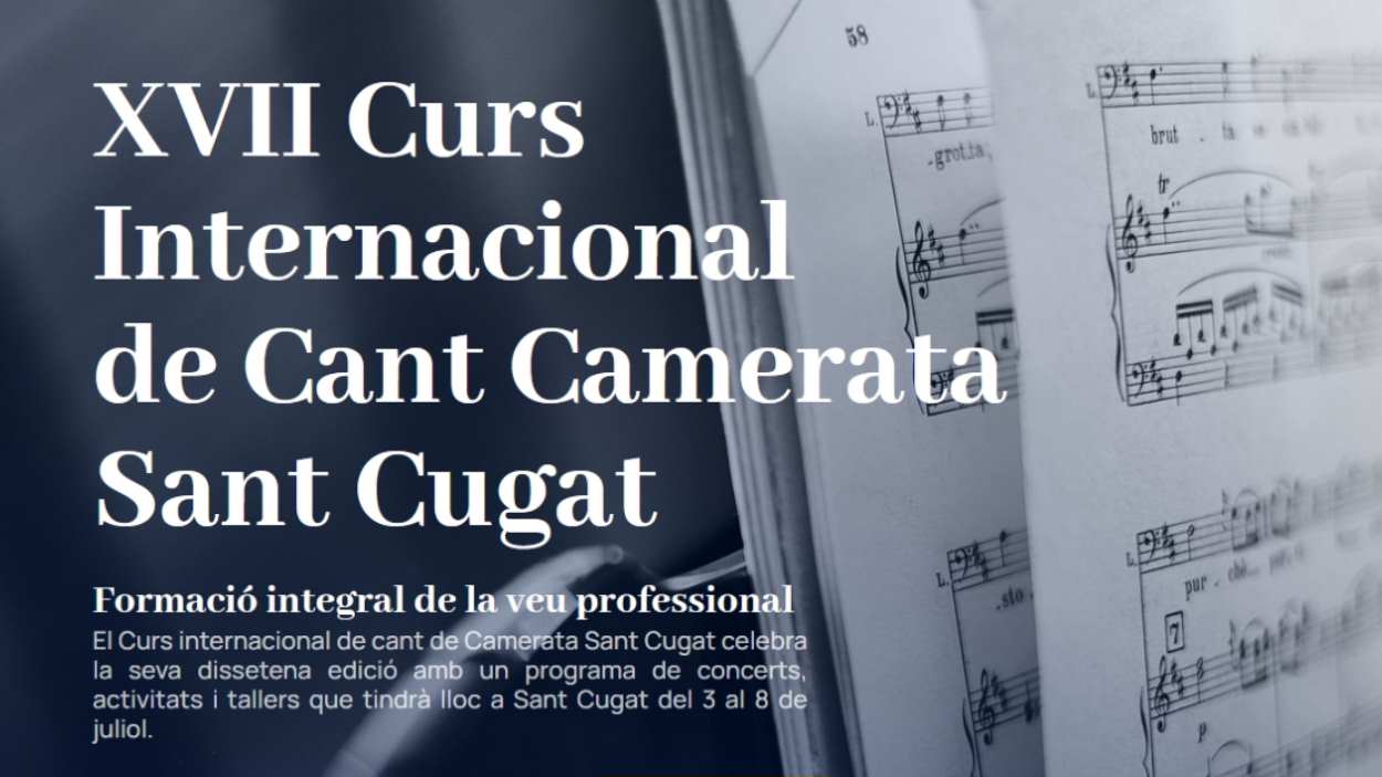 Concert dels alumnnes 17è Premi de Cant Camerata Sant Cugat
