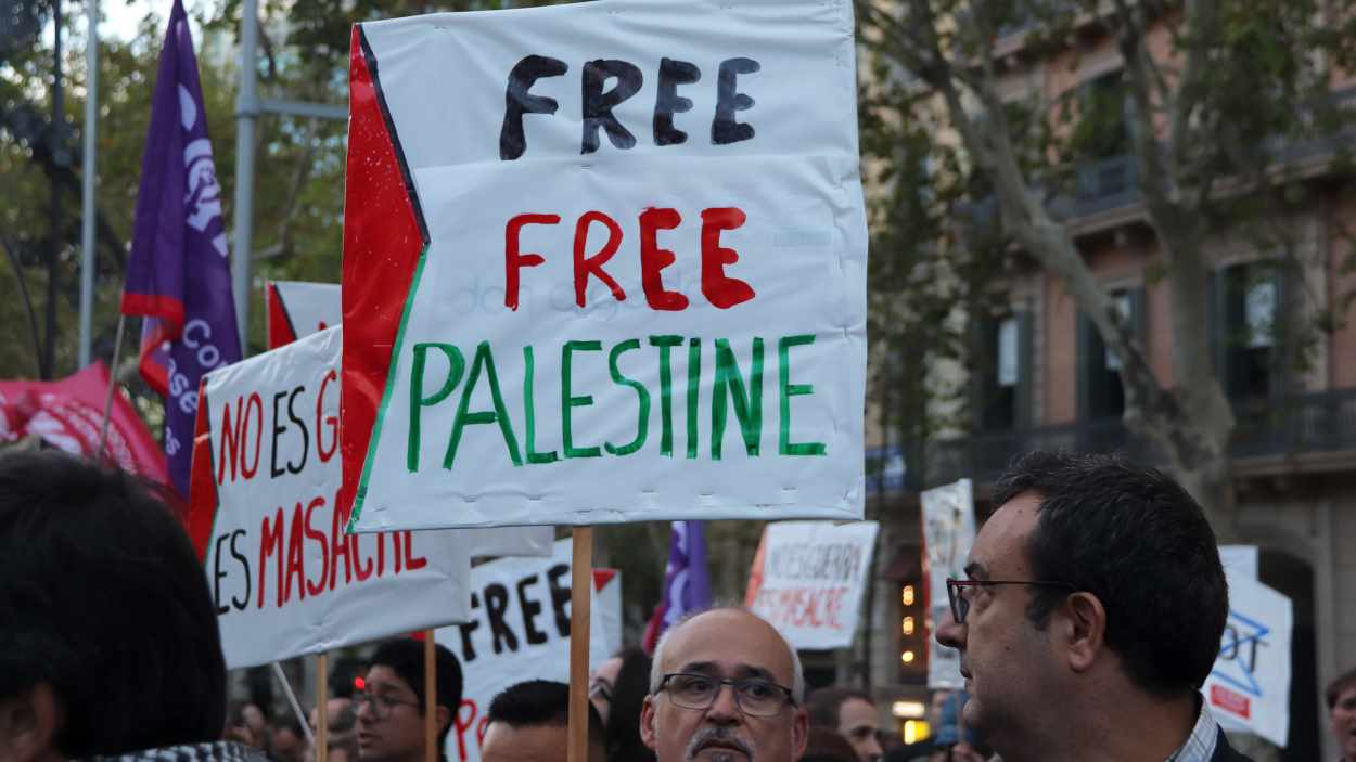 Concentració: 'Aturem el genocidi a Palestina'
