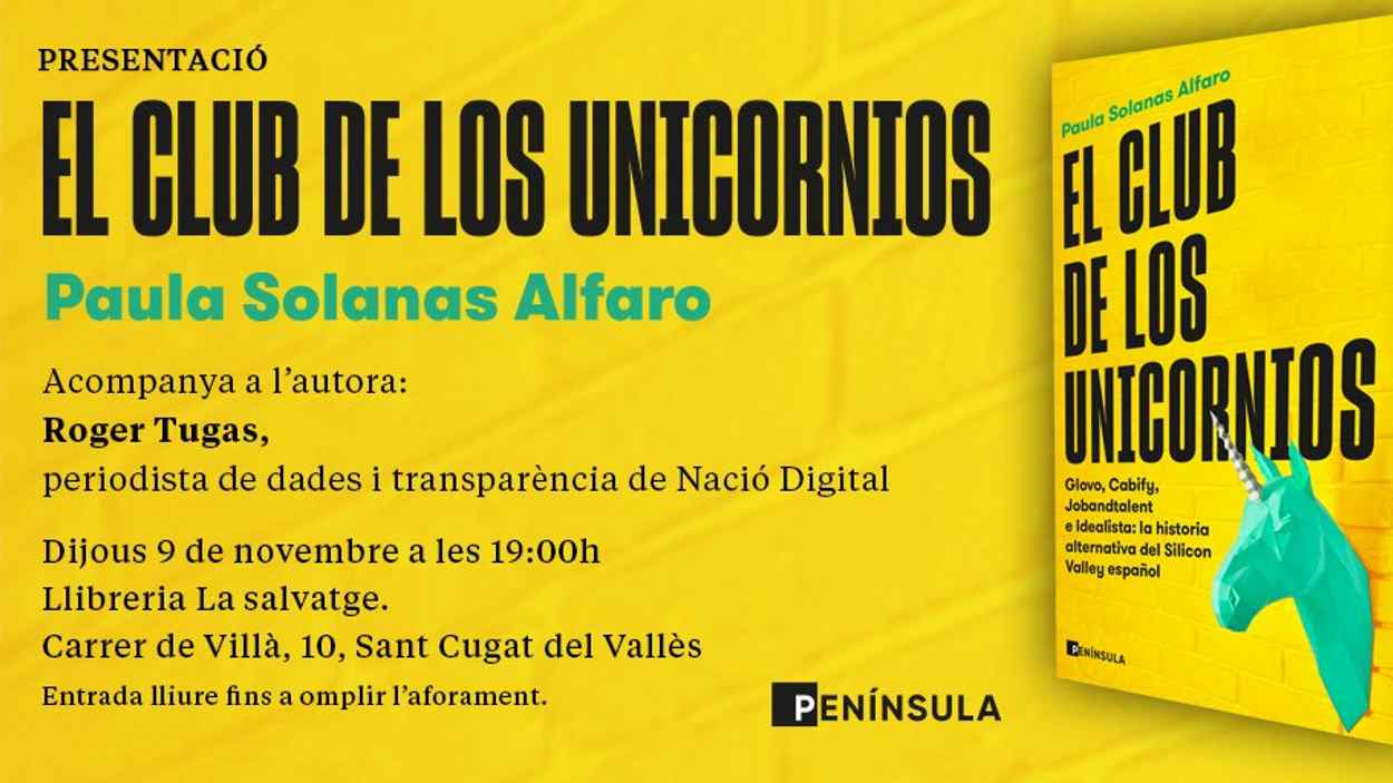 Presentació de llibre: 'El club de los unicornios', de Paula Solanas Alfaro