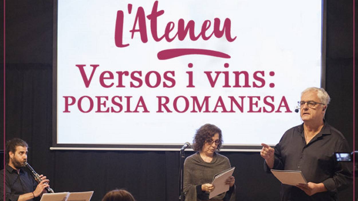 Recital de poesia amb tast de vins: 'Versos i vins: Poesia romanesa'