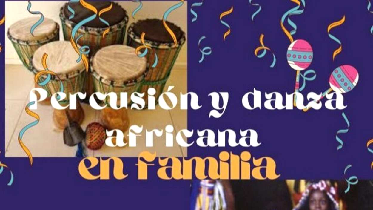 Percussi i dansa africana en famlia