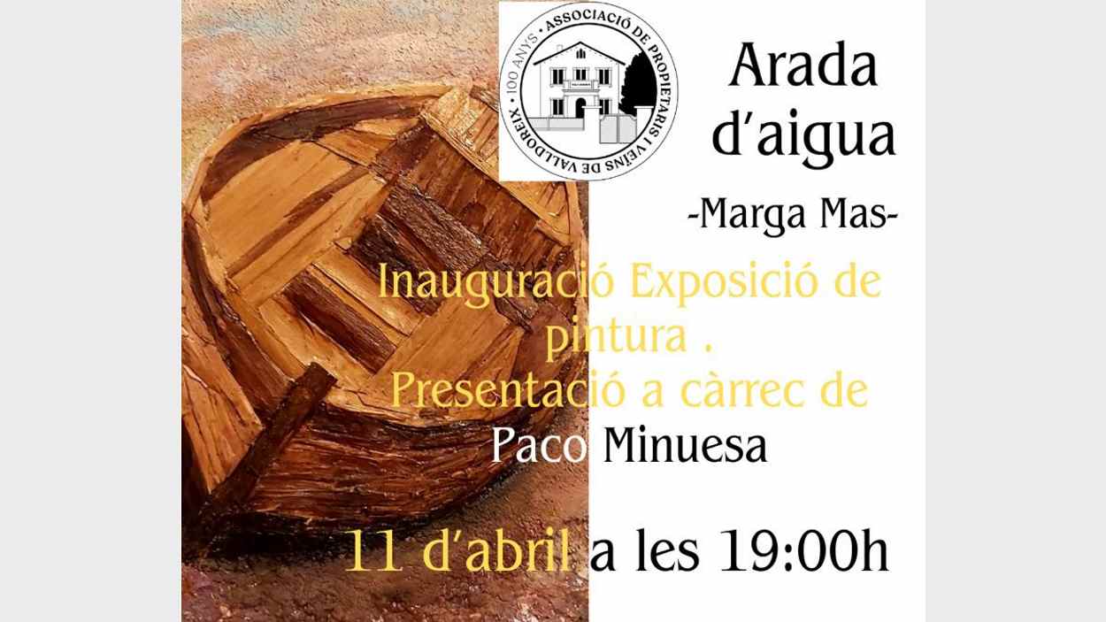 Inauguraci d'exposici: 'Arada d'aigua', de Marga Mas