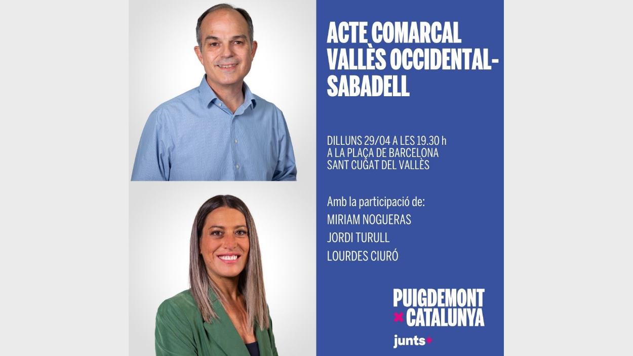 Eleccions 12-M (Junts): Acte comarcal Valls Occidental - Sabadell