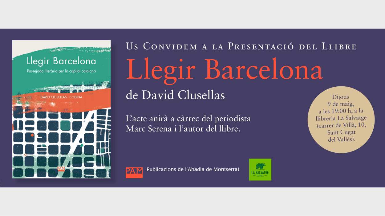 Presentaci de llibre: 'Llegir Barcelona', de David Clusellas