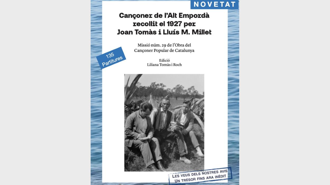 Presentaci de llibre: 'Canoner de l'Alt Empord recollit el 1927 per Joan Toms i Llus M. Millet'