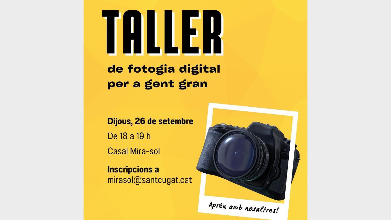 Taller de fotografia digital per a gent gran