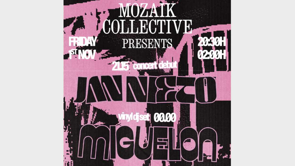 Concert: Jan Nieto Live and Miguelon (Vinyl Dj-Set)