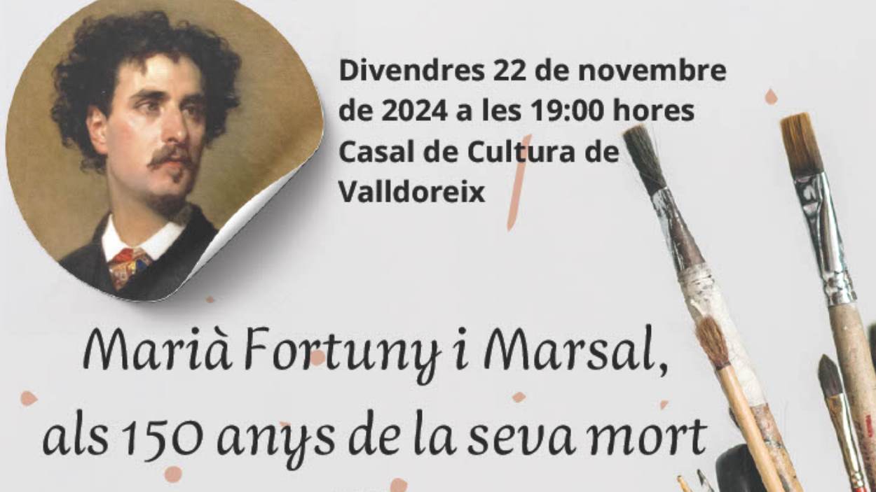 Conferncia de Valldaurex: 'Mari Fortuny i Marsal, als 150 anys de la seva mort'