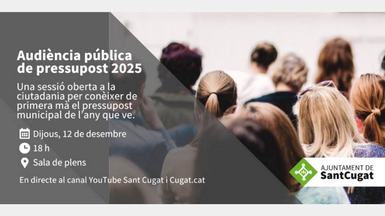 Audincia pblica de pressupost 2025