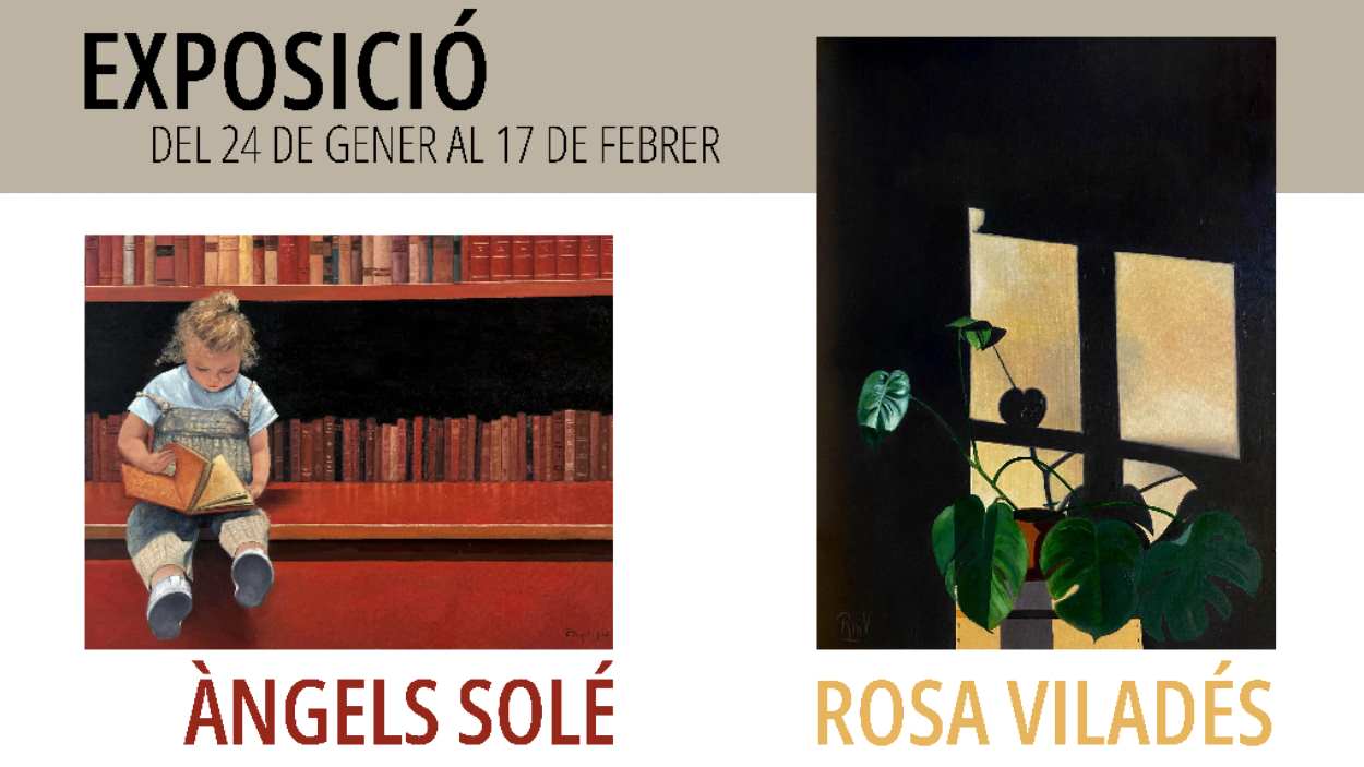 Exposici: Obres d'ngels Sol i Rosa Vilads