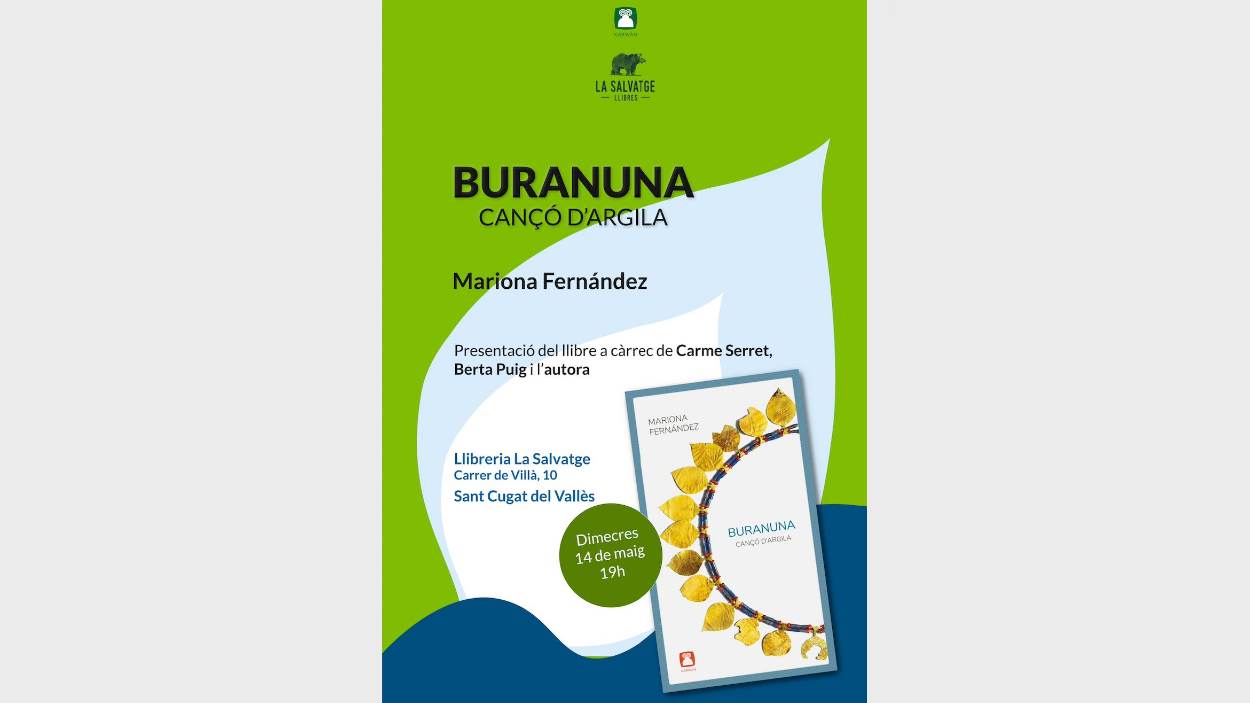 Presentaci de llibre: 'Buranuna. Can d'argila', de Mariona Fernndez