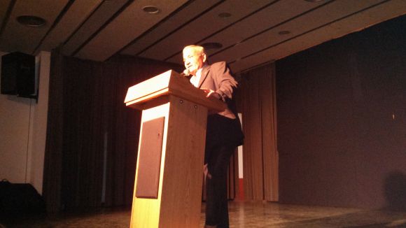 El president del CPA, Antonio Rodrguez, durant l'acte de celebraci del 36 aniversari