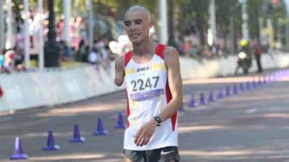 Abdel Ait no s'ha pogut treure l'espina dels Jocs i ha tornat a ser segon / Font: Paralimpicos.es